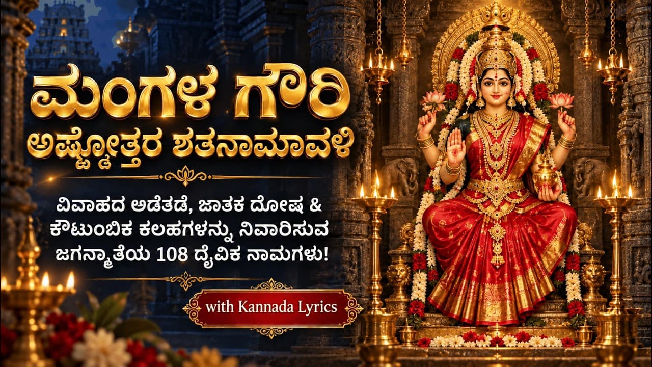 ಶ್ರೀ ಮಂಗಳಗೌರೀ ಅಷ್ಟೋತ್ತರಶತನಾಮಾವಳಿಃ